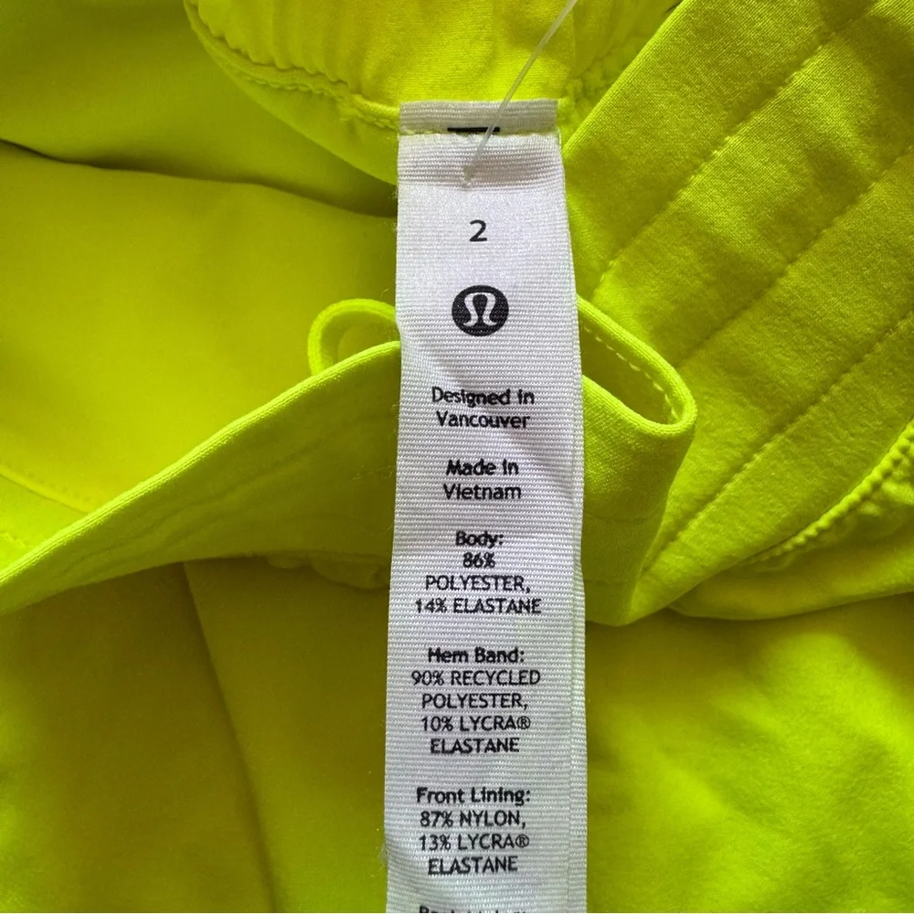 Lululemon Hotty Hot High-Rise Skirt Long in Highlight Yellow Sz 2